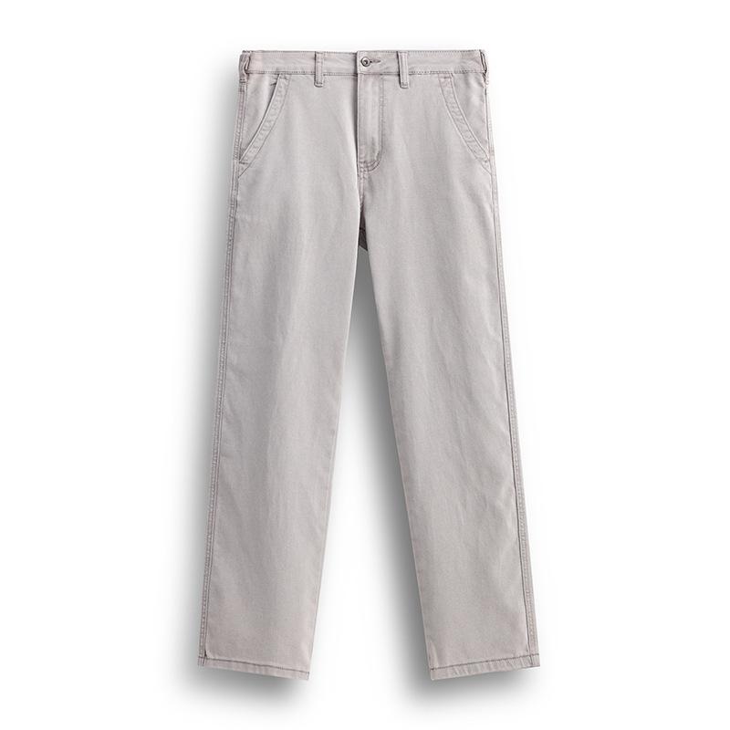 Oblique pocket casual pants men's trend retro solid color loose straight trousers trendy brand overalls men's commuter pants