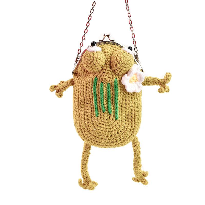 Cute Cartoon Frog Crossbody Bag For Kids With Stylish Design And Durable Material For Everyday Use