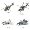 Kreative Militärserie Bausteine Klassischer F-14 Tomcat Stealth-Jäger Apache-Hubschrauber Modell Spielzeug für Jungen Weihnachtsgeschenke