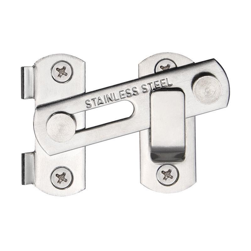 90° Stainless Steel Sliding Door Latch Bolt for Pet Cages – Anti-Theft Safety Lock