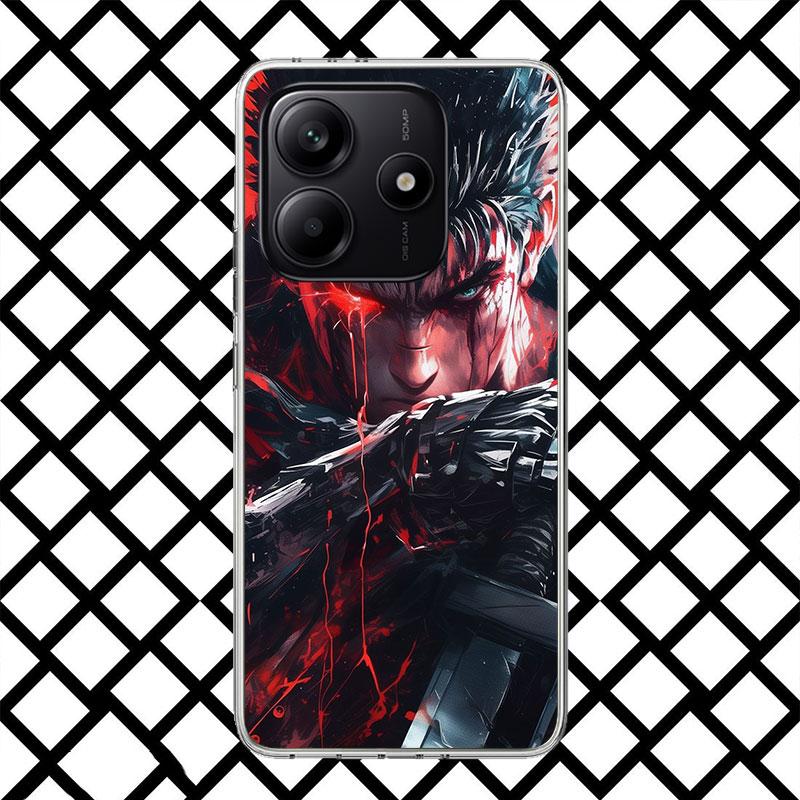 G-Guts B-Berserks Anime Phone Case for Xiaomi Redmi Note 15 14 14S 13 12 12S 11 Pro Plus 11E 11T 11S 10S 5G Soft Cover Fundas Re