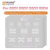 AMAOE BGA Reballing Stencil SSD 1/2/3/4 for Solid State U Disk Flash Memory BGA Stencil BGA Main Control 2246 Stencil Repair
