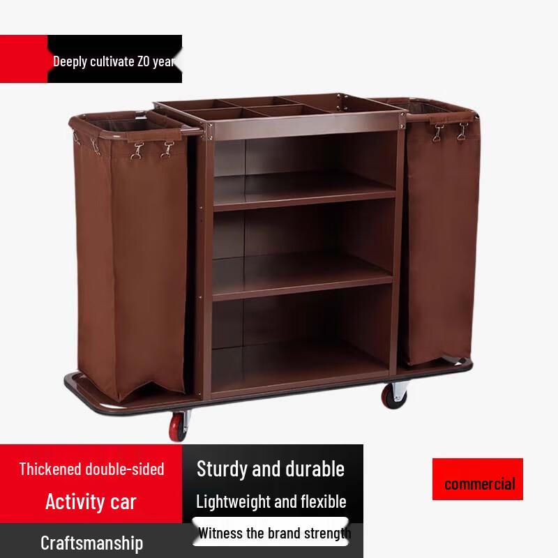 Industrial Heavy-Duty Hotel Cleaning Cart