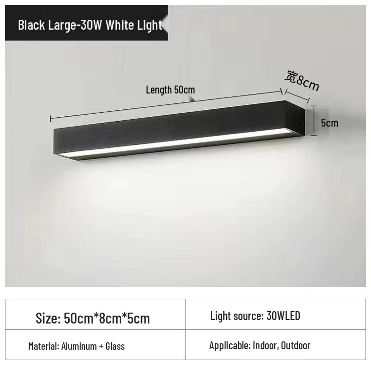 Wasserdichte Außenwandleuchte für Terrasse oder Schlafzimmer - Minimalistisches Design