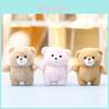 Adorable Bear Animal Plush Doll With Soft Short Pile Fabric For Gift And Decor