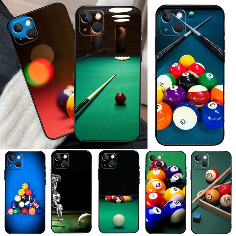 Sports billiards Phone Case For iPhone 17 16 14 13 12 11 15 Pro Max mini 15 16 Plus 16e 17 Air Bumper Cover