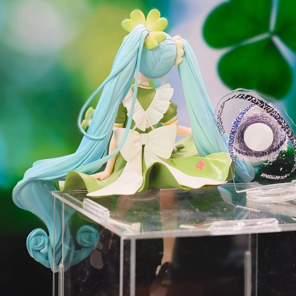 17cm Anime Figure Miku Noodle Stopper Lucky Grass Fairy Action Figure PVC Collection Model Ornament Toys Gifts