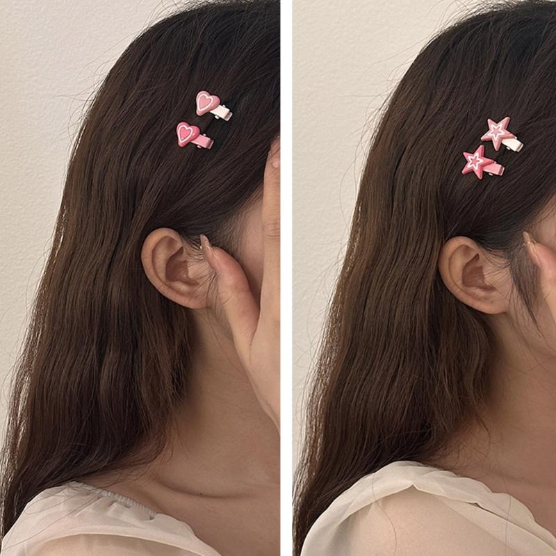 Kinder Süße Stern Herz Verzierung Haarspangen Hübsche Süße Haarnadeln für Damen Mädchen Kinder Haarschmuck Schmuck Geschenk
