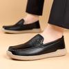 Fashion Fashion Cow Leather Driving Shoes for Men Spring Autumn Soft-soled Casual Men's Loafers Designer Light Slip-on Luxury Shoes Male