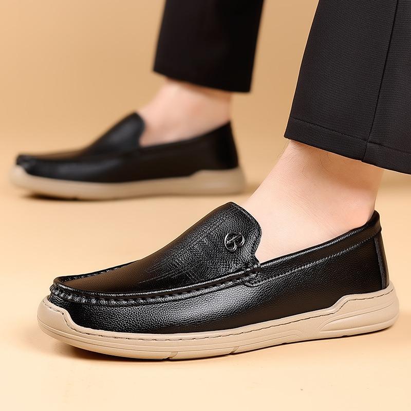 Мода Мода Воловья кожа Обувь для вождения для мужчин Весна Осень Мягкая подошва — фото 6