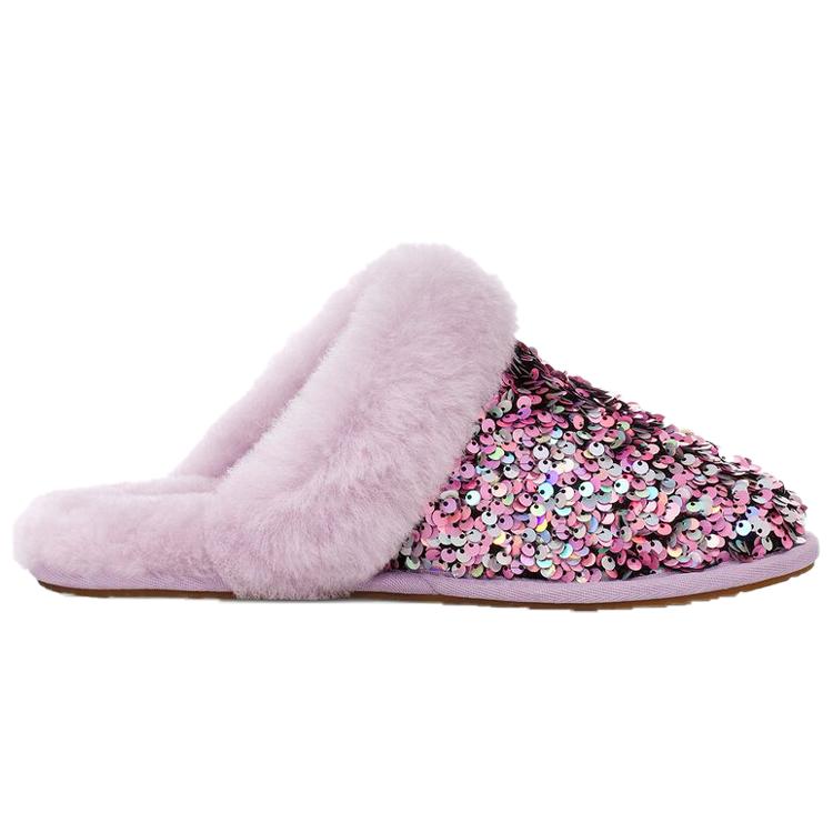 UGG Scuffette II Stellar Pailletten Stilvolle Sandale Damen Hellviolett 1112304-LFST