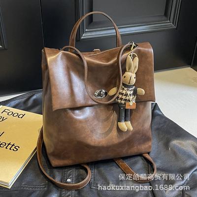 Korean Version Ins Fashion Backpack Women's 2025 Autumn and Winter New Simple Casual Large Capacity Versatile Short-distance Backpack