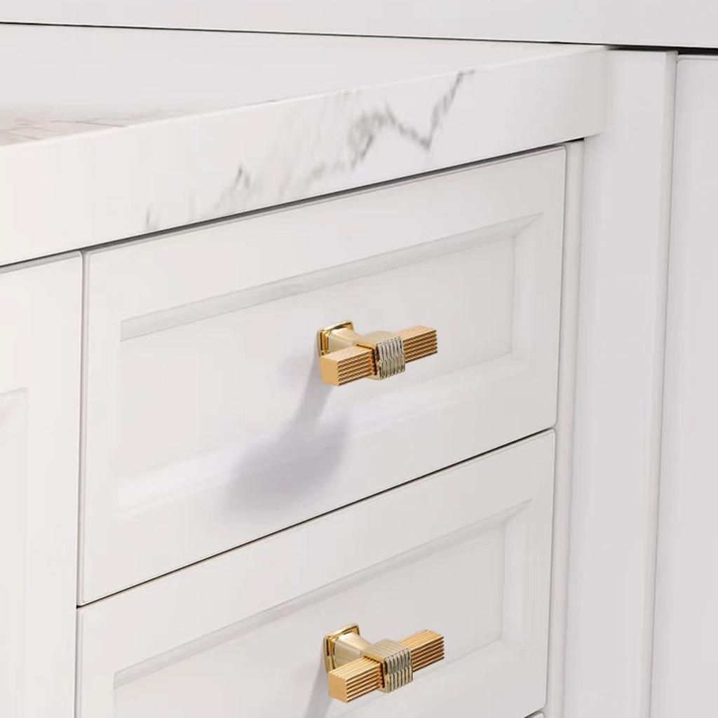 2pcs Aluminum Alloy Wardrobe Drawer Handle, Furniture Hardware Handle