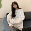 Ladies', Casual, Round Neck Pullover, Long Sleeved, Slightly Stretchy, Soft, High Neck, Versatile, Warm Top, Elastic Fabric