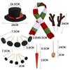 Carrot Noses Xmas Snowman Decorating Kit Scarf Christmas Snowman Kit  Kids Toy