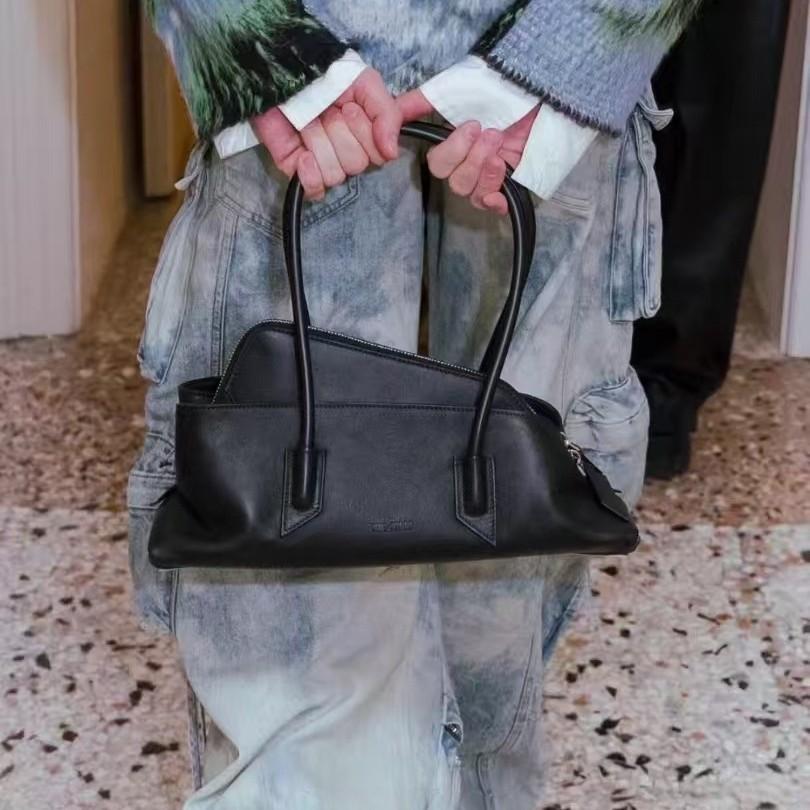 Leather Irregular Handbag 2025 New Style Minimalist Design Underarm Bag Casual Hundreds Of Matching Single Shoulder Handheld Bag