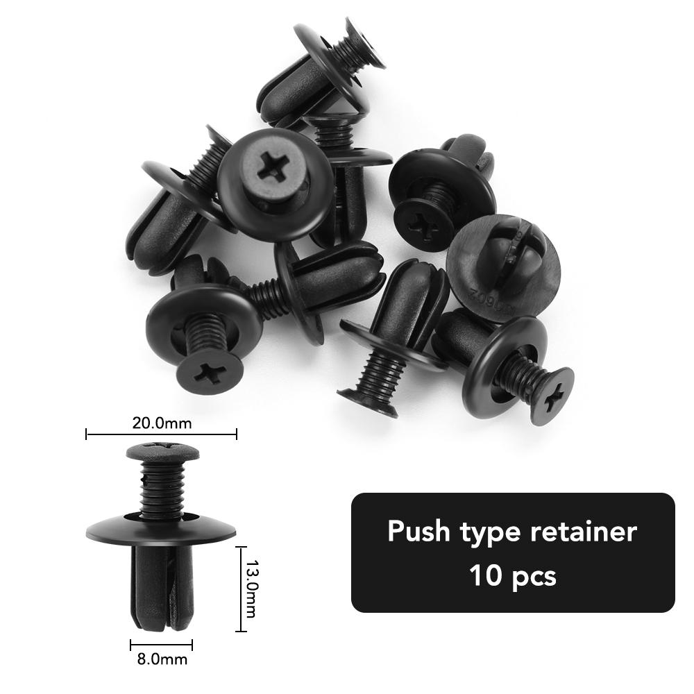 6 Size 100pcs Auto Fastener Clip Mixed Fastener Kit for Peugeot 206 207 208 307 308 407 408 2008 for Citroen C4 C5 C3 C4L
