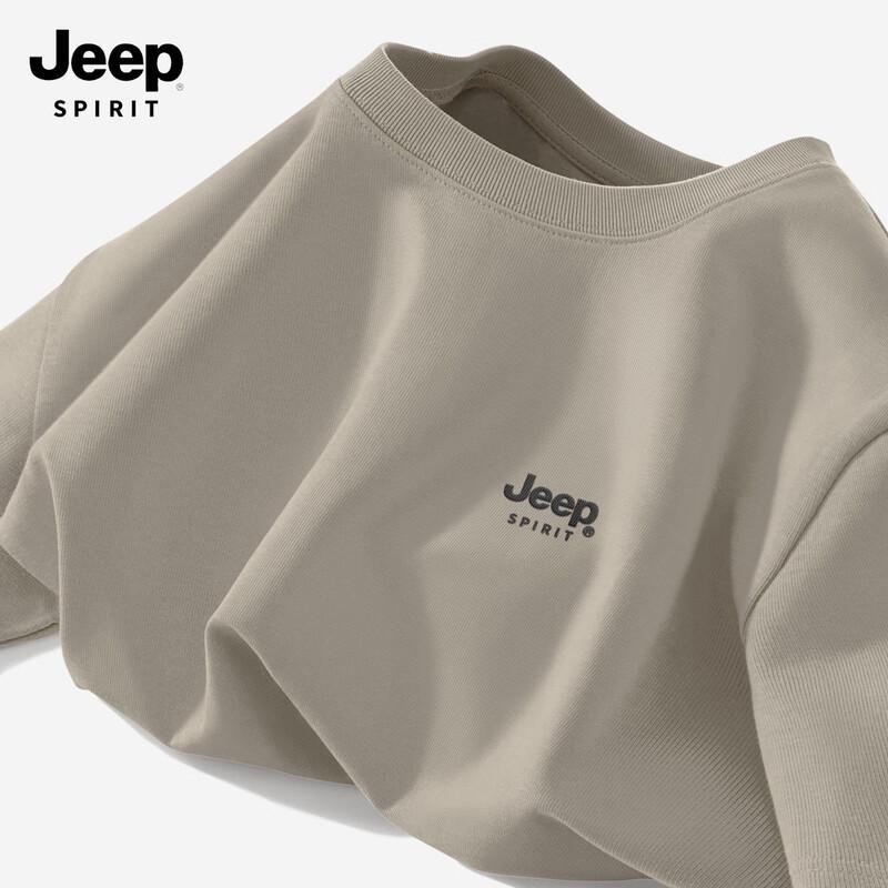 

JEEP SPIRIT Men s 2025 Summer Relaxed Fit Cotton Crew Neck T-Shirt M