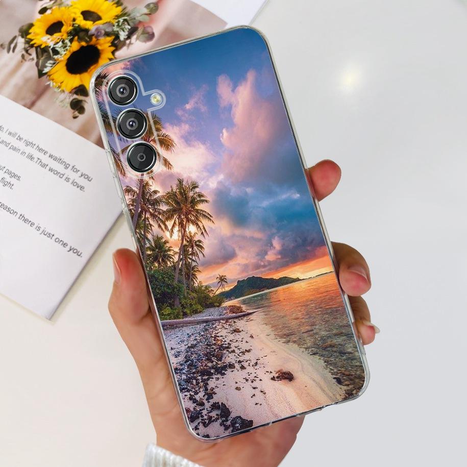 For Samsung Galaxy M15 5G Case SM-M156B Luxury Marble Clear Silicone Soft TPU Phone Cover For Samsung Galaxy F15 5G