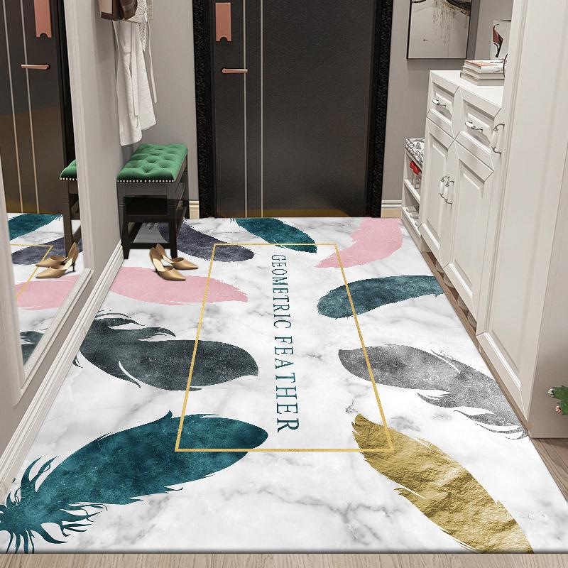 Home Floor Mat Entrance Carpet Bedroom Bedside Easy To Maintain Living Room Bathroom Simple Foot Mat