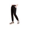 Anta Solid Color Mid Waist Cuffed Fleece Casual Pants Women Pants Black 962357304-1