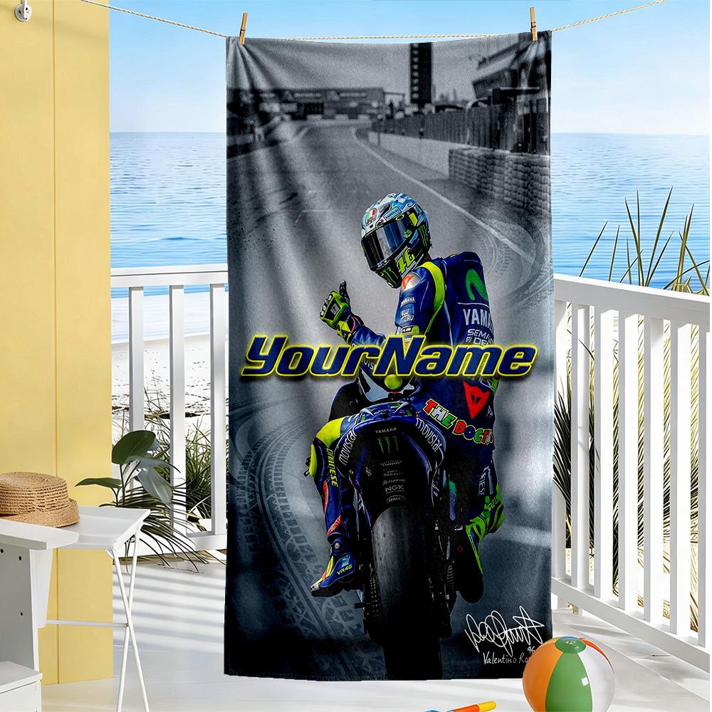 Doctor46 Customizable Name Beach Towel Quickdry Soft Microfiber Ideal For Travel Outdoor Swim Pool Yoga Surf Camping Hiking Gym Gift Holiday