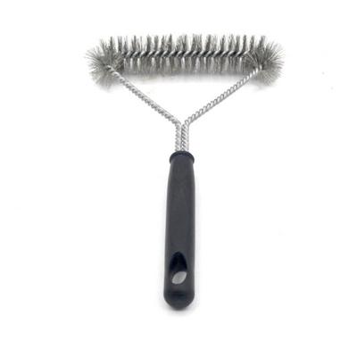 Brosses de Nettoyage avec Manche Trou de Suspension Design Nettoyage Facile Fil d'Acier Inoxydable Argenté Ustensiles de Cuisine Brosse Métallique 110g