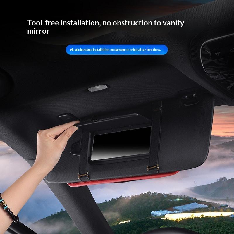 For BYD Leopard 5 Denza B5 Car Sun Visor Multifunctional Eyeglass Clip Holder Card Ticket License Storage Case
