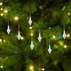 10-50PCS Crystal Xmas Tree Pendant Xmas Tree Decorations Hanging Festive Party Supplies Hanging Tree Personalized Pendant