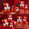 Chinese Zodiac Year Of The Horse Plush Toy With Fish Design For Celebration Gifts