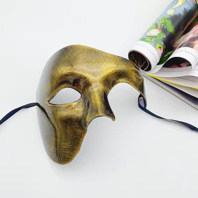 Halloween Maszkabál Férfi Félarc Felnőtt Opera Egy-szemű Maszk