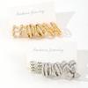 Hot-selling earrings set pair of creative retro pearl leopard geometric temperament C-shaped earrings