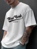 Übergroßes T-Shirt Grafik Weiß