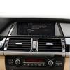 AAACH1 For BMW X5 X6 E70 E71 Accessories Car Interior Air Conditioning CD Console Panel Cover Decoration Trim Carbon Fiber Car Styling