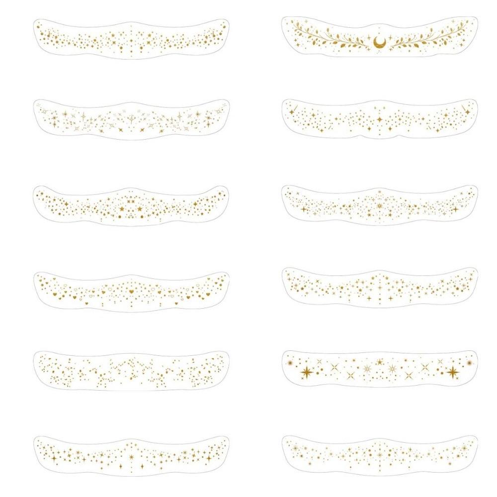 DIY Collarbone Freckle Tattoo Butterfly Star Dots Heart Bronzing Sparkle Face Temporary Tattoo Clavicle Chest Position