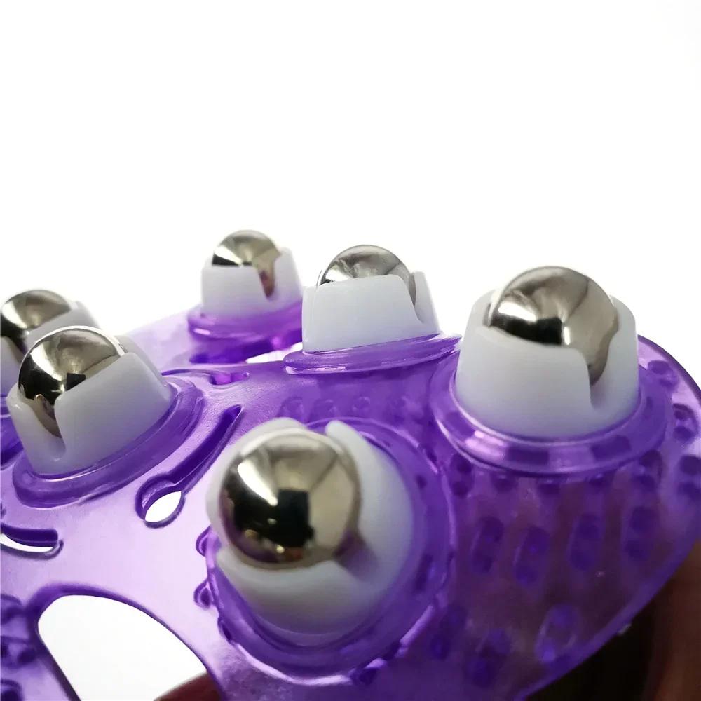 Rollerball-Körpermassagehandschuh zur Linderung von Muskelschmerzen, Entspannung, Anti-Cellulite-Massagegerät für Hände, Nacken, Rücken, Schultern, Gesäß, Gesundheitspflege