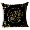 Creative Black and White Christmas Theme Pillowcase Holiday Gift Sofa Decorative Cushion Cover 40*40cm/45*45cm/50*50cm