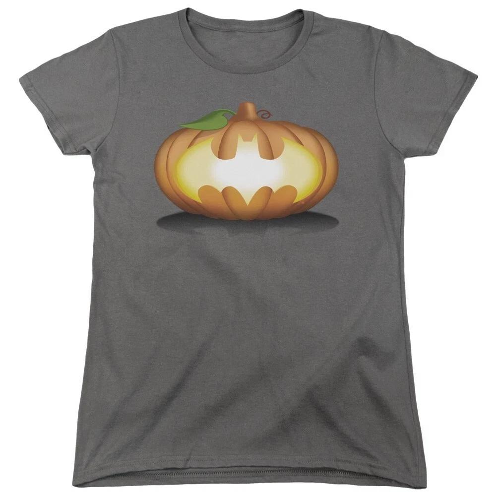 Batman  Pumpkin Bat Logo  Women s T-Shirt S