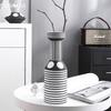 Nordic Black and White Striped Creative Ceramic Vase Geometric Craft Ornaments Room Decoration Accessories  Home Decor