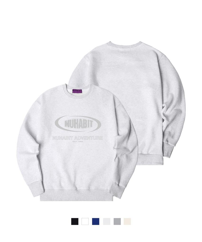 NUHABIT N/H Circle Oversized Fleece-Lined Sweatshirt (Som4-4Nh1257)