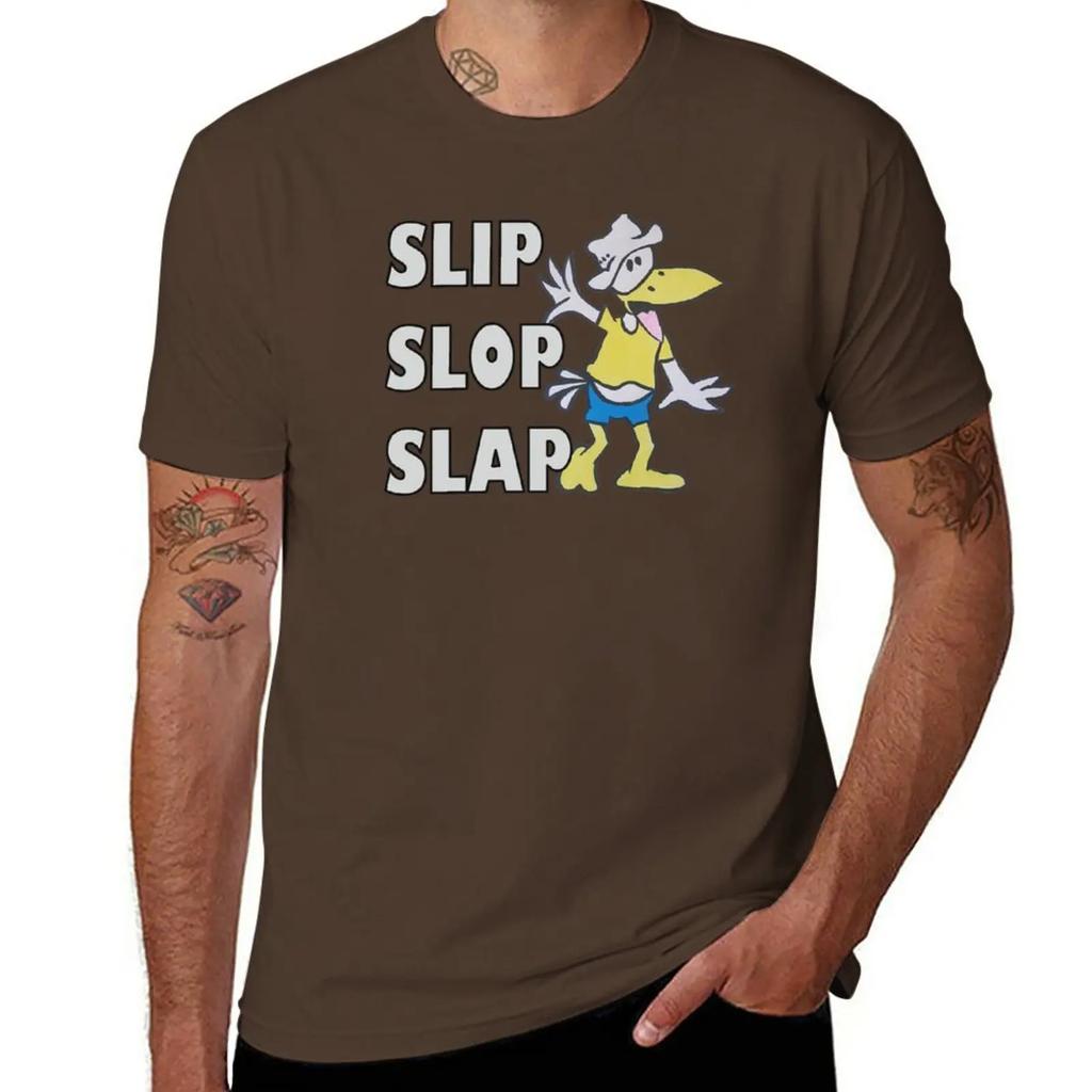 Slip, Slop, Slap T-Shirt blanks anime clothes boys animal print tshirts for