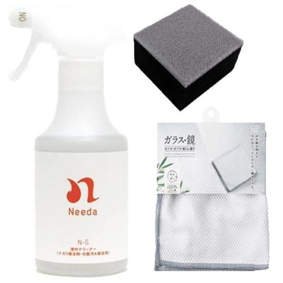 

Nee da Interior Shine Makeup Stain Includes Leather Brush and Mana Microfiber W645GY N-6 Cleaner, Remover, Remover, 300ml, Cloth,