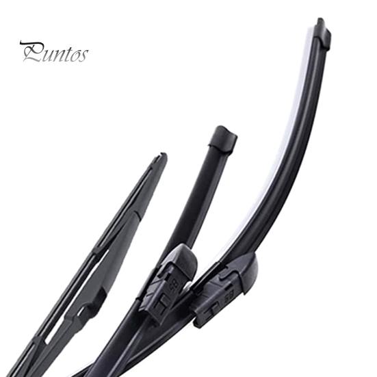 Natural Rubber Wiper Blades 3Pcs/Set 26/16/11-Inch Windshield for Toyota C-HR 2016-2020, All Weather High Performance Car Wipers Front Rear