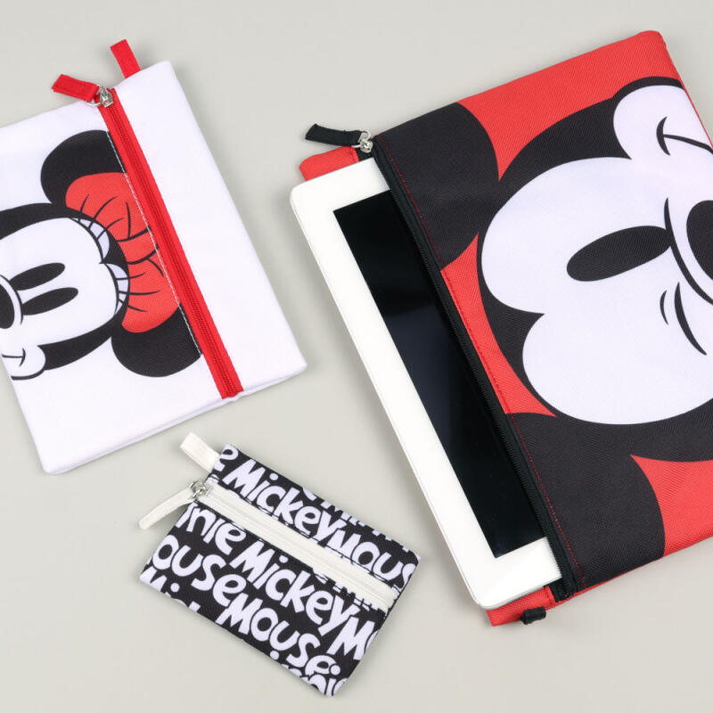 Mickey & Minnie Pouch 3-piece Set