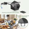 Easy-carry Fly Repellent Fan Tabletop Portable 360 Degrees Rotation USB/Battery Powered Retractable Lightweight Adjustable Pole Physical Mosquito for
