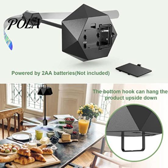 Easy-carry Fly Repellent Fan Tabletop Portable 360 Degrees Rotation USB/Battery Powered Retractable Lightweight Adjustable Pole Physical Mosquito for