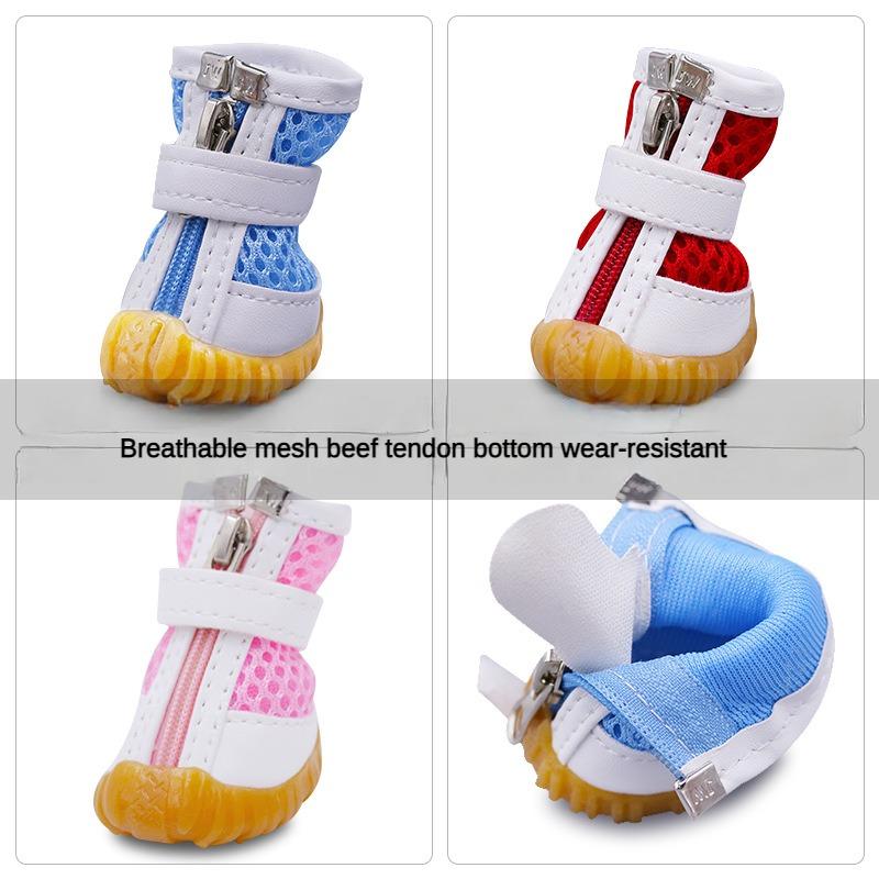 

Обувь Four Seasons для собак, спортивная сетчатая обувь, мягкая дышащая обувь для маленьких собак, обувь Four Seasons, Тедди Бишон