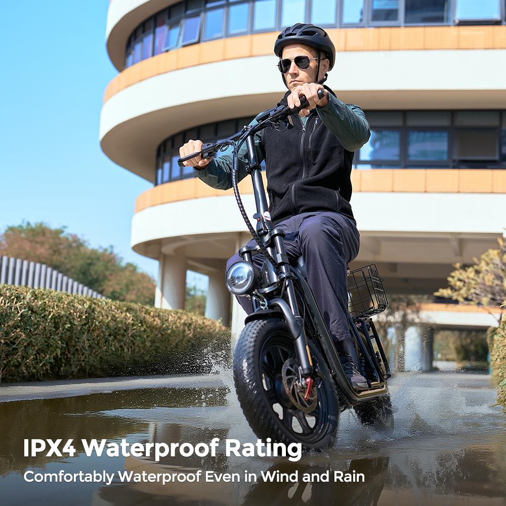 iScooter F7 Electric Scooter 1000W Motor 10.4Ah Battery 16'' Pneumatic Snow Tires 25KM/H Max Speed 64-72KM Range Adult Electric Scooters