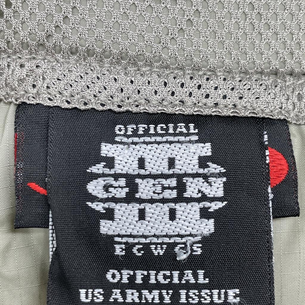 U.S.ARMY 8415-01-538-6289 GENIII LEVEL7 ECWAX PRIMALOFT Jacket M grayUsed