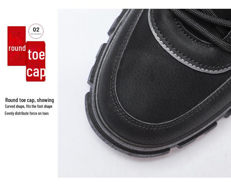 2025 Spring Trendy Men's Thick-Soled Martin Boots: British Style Casual Sports Outdoor Shoes